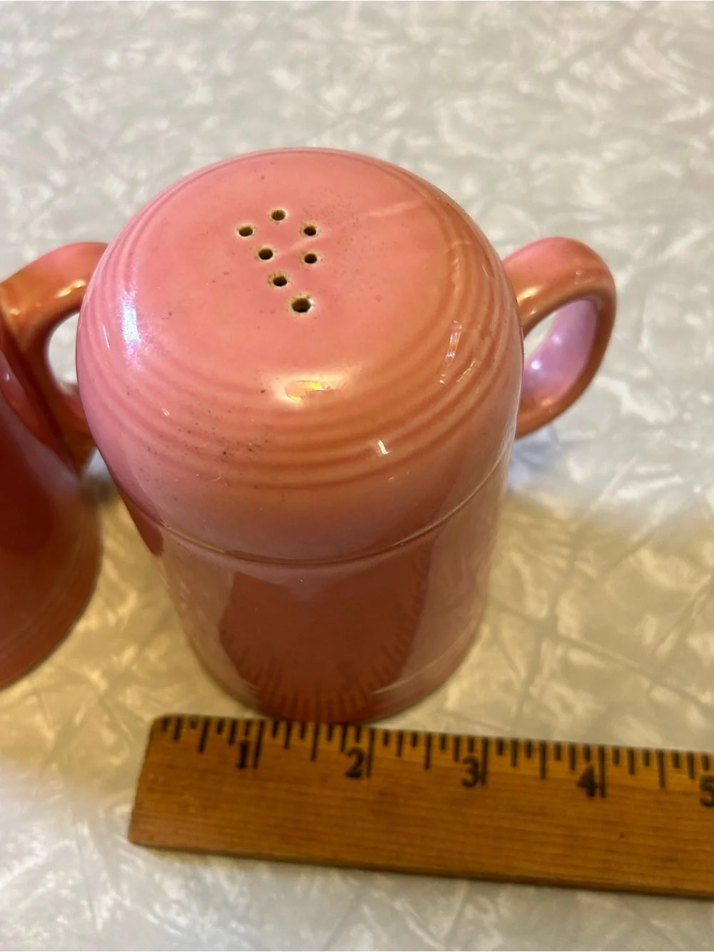 Fiestaware Peony Ceramic salt & Pepper Shakers Set of 2